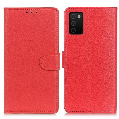 Samsung Galaxy A03s Kotelo Punainen Lompakko