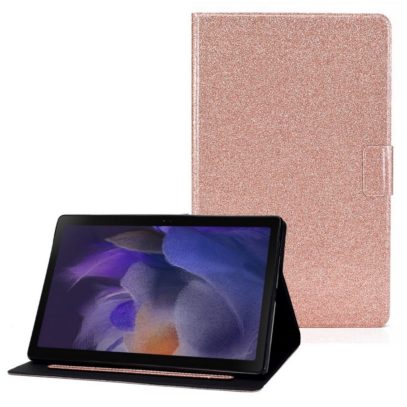 Samsung Galaxy Tab A8 10.5 Kotelo Glitter Ruusukulta
