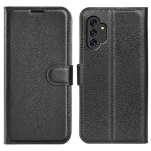 Samsung Galaxy A13 Kotelo PU-Nahka Musta