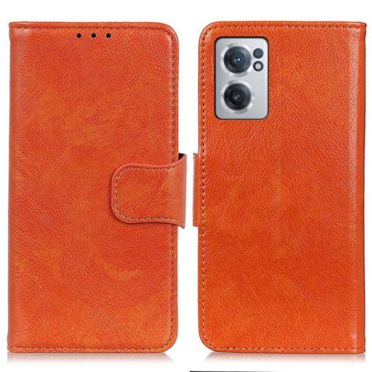 OnePlus Nord CE 2 5G Kotelo Oranssi Nahka