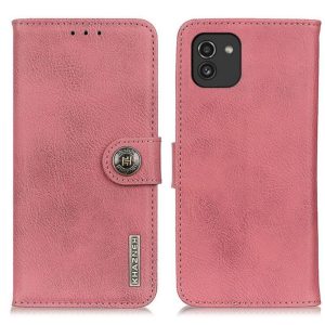 Samsung Galaxy A03 Kotelo Khazneh Vaaleanpunainen