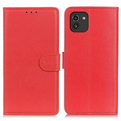 Samsung Galaxy A03 Kotelo Punainen Lompakko