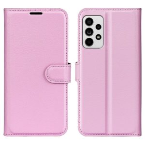 Samsung Galaxy A33 5G Kotelo PU-Nahka Vaaleanpunainen