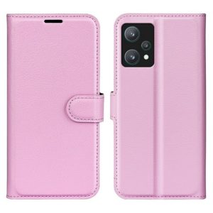 OnePlus Nord CE 2 Lite 5G Kotelo PU-Nahka Vaaleanpunainen