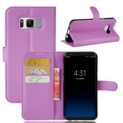 Samsung Galaxy S8 Kotelo PU-Nahka Violetti