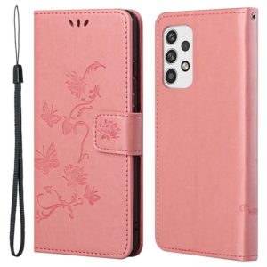 Samsung Galaxy A23 5G Kotelo Kukka Vaaleanpunainen