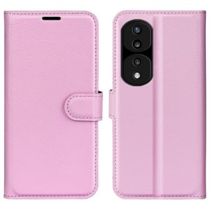 Huawei Honor 70 Kotelo PU-Nahka Vaaleanpunainen