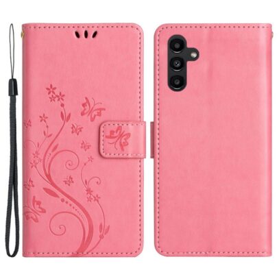 Samsung Galaxy A54 5G Kotelo Kukka Vaaleanpunainen