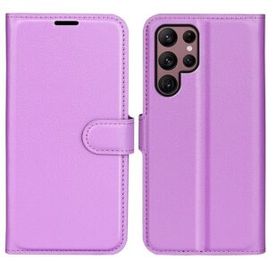 Samsung Galaxy S23 Ultra 5G Kotelo PU-Nahka Violetti