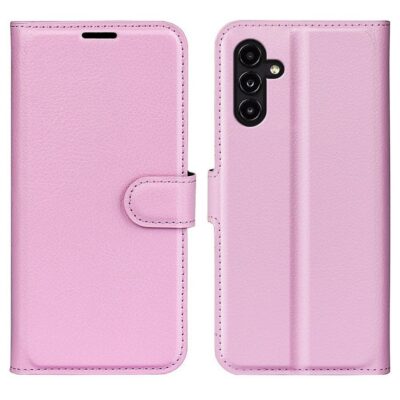 Samsung Galaxy A14 Kotelo PU-Nahka Vaaleanpunainen