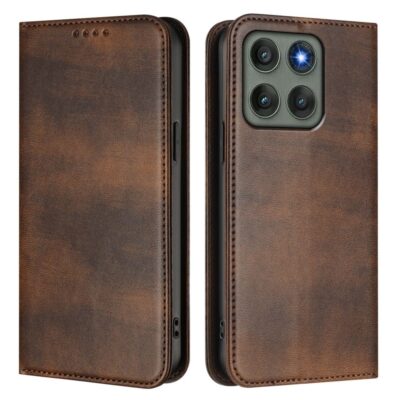 Motorola Edge 60 Pro 5G RFID Suojattu Kotelo Tummanruskea