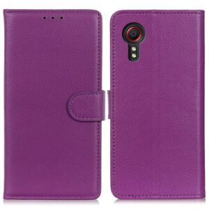 Samsung Galaxy Xcover 7 Kotelo PU-Nahka Violetti