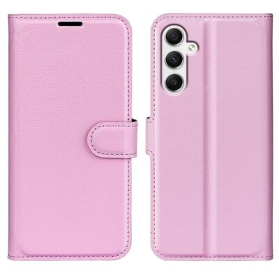 Samsung Galaxy A35 5G Kotelo PU-Nahka Vaaleanpunainen