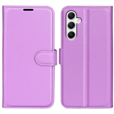 Samsung Galaxy A35 5G Kotelo PU-Nahka Violetti