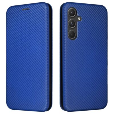 Samsung Galaxy A55 5G Kotelo Hiilikuitu Sininen