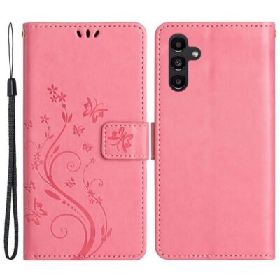 Samsung Galaxy A55 5G Kotelo Kukka Vaaleanpunainen