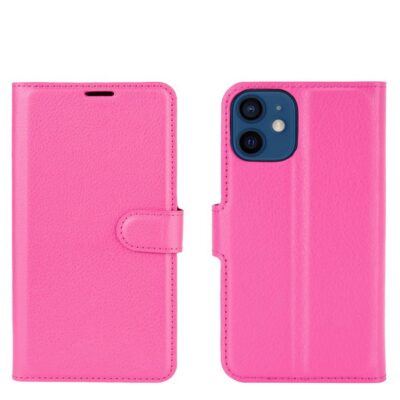 Apple iPhone 12 mini Kotelo PU-Nahka Pinkki