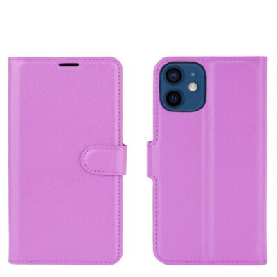 Apple iPhone 12 mini Kotelo PU-Nahka Violetti