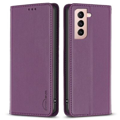 Samsung Galaxy S21 5G Kotelo Binfen Tummanvioletti