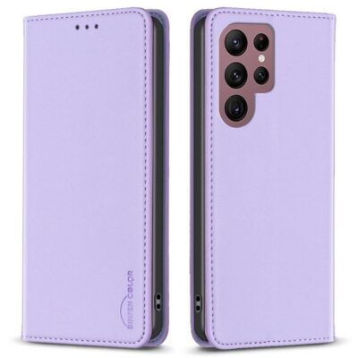 Samsung Galaxy S22 Ultra 5G Kotelo Binfen Vaaleanvioletti