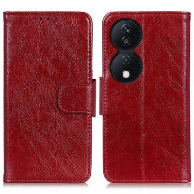 Honor X7b Suojakotelo Punainen Nahka