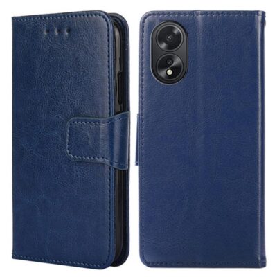 Oppo A18 / A38 Lompakko Suojakotelo Tummansininen