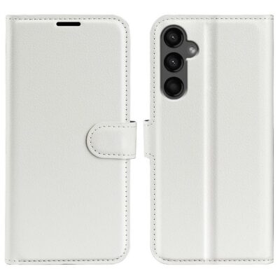 Samsung Galaxy A15 Kotelo PU-Nahka Valkoinen