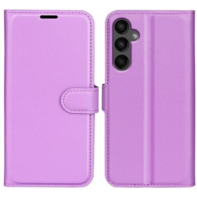 Samsung Galaxy A15 Kotelo PU-Nahka Violetti