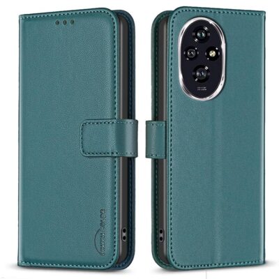 Honor 200 5G Lompakkokotelo Binfen Vihreä