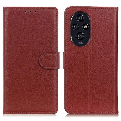 Honor 200 5G Suojakotelo Ruskea Lompakko