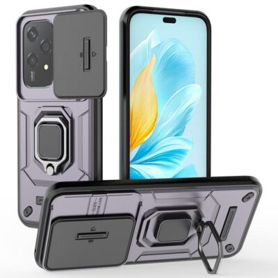 Honor 200 Lite 5G Sormus Kuori Kamerasuojalla Violetti