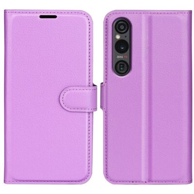 Sony Xperia 1 VI Suojakotelo PU-Nahka Violetti