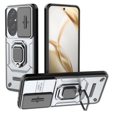 Honor 200 5G Sormus Kuori Kamerasuojalla Harmaa