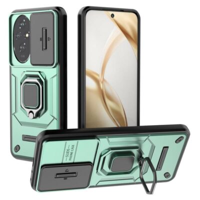 Honor 200 5G Sormus Kuori Kamerasuojalla Vihreä