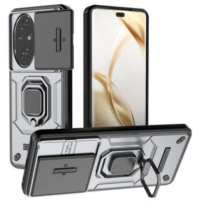 Honor 200 Pro 5G Sormus Kuori Kamerasuojalla Harmaa