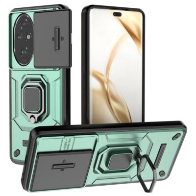 Honor 200 Pro 5G Sormus Kuori Kamerasuojalla Vihreä