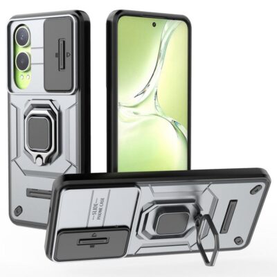 OnePlus Nord CE 4 Lite 5G Sormuskuori Kamerasuojalla Harmaa