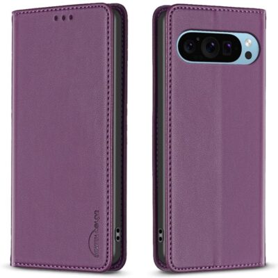 Google Pixel 9 / Pixel 9 Pro Kotelo Binfen Tummanvioletti