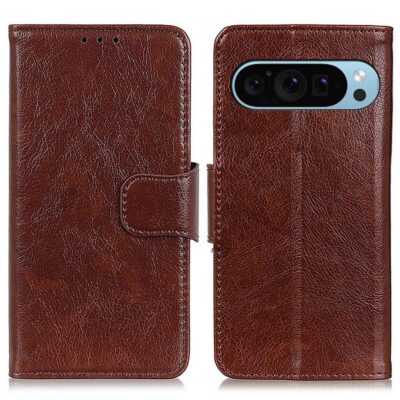 Google Pixel 9 / Pixel 9 Pro Kotelo Ruskea Nahka