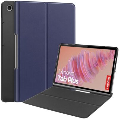 Lenovo Tab Plus Kannellinen Kotelo Tummansininen