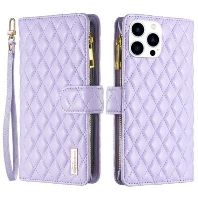 Apple iPhone 16 Pro Lompakko Rhombus Violetti