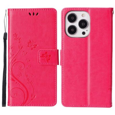 Apple iPhone 16 Pro Max Kotelo Kukka Pinkki