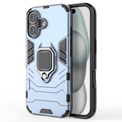 Apple iPhone 16 Sormus Suojakuori Sininen