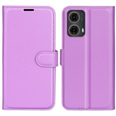 Motorola Moto G85 5G Kotelo PU-Nahka Violetti