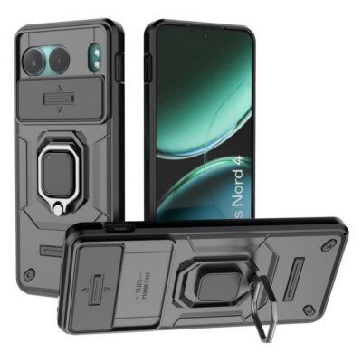 OnePlus Nord 4 5G Sormuskuori Kamerasuojalla Musta