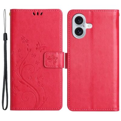 Apple iPhone 16 Plus Kotelo Kukka Pinkki