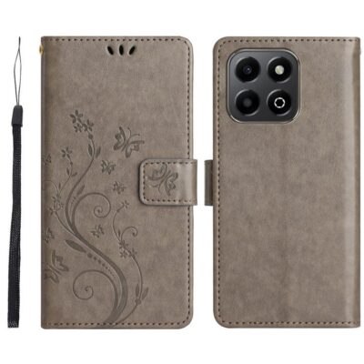 Honor 200 Smart 5G Suojakotelo Kukka Harmaa