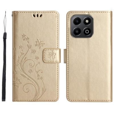 Honor 200 Smart 5G Suojakotelo Kukka Kulta