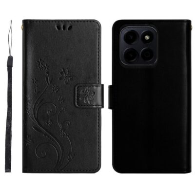 Honor 200 Smart 5G Suojakotelo Kukka Musta