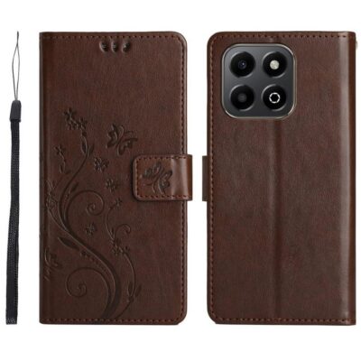 Honor 200 Smart 5G Suojakotelo Kukka Ruskea